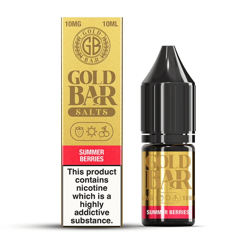 Gold Bar - Gold Bar Nic Salts 10ml E-liquids (Box of 10) - theno1plugshop