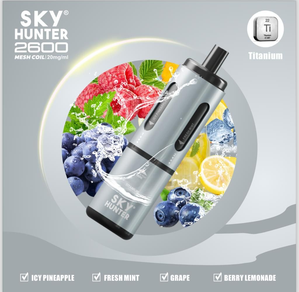 Sky Hunter - 4 in 1 Sky Hunter 2600 Puffs Disposable Vape Pod Kit - theno1plugshop