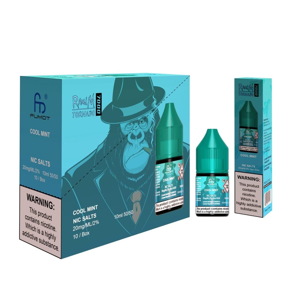 R and M - R and M 7000 Nic Salts 10ml E-liquids - Box of 10 - theno1plugshop