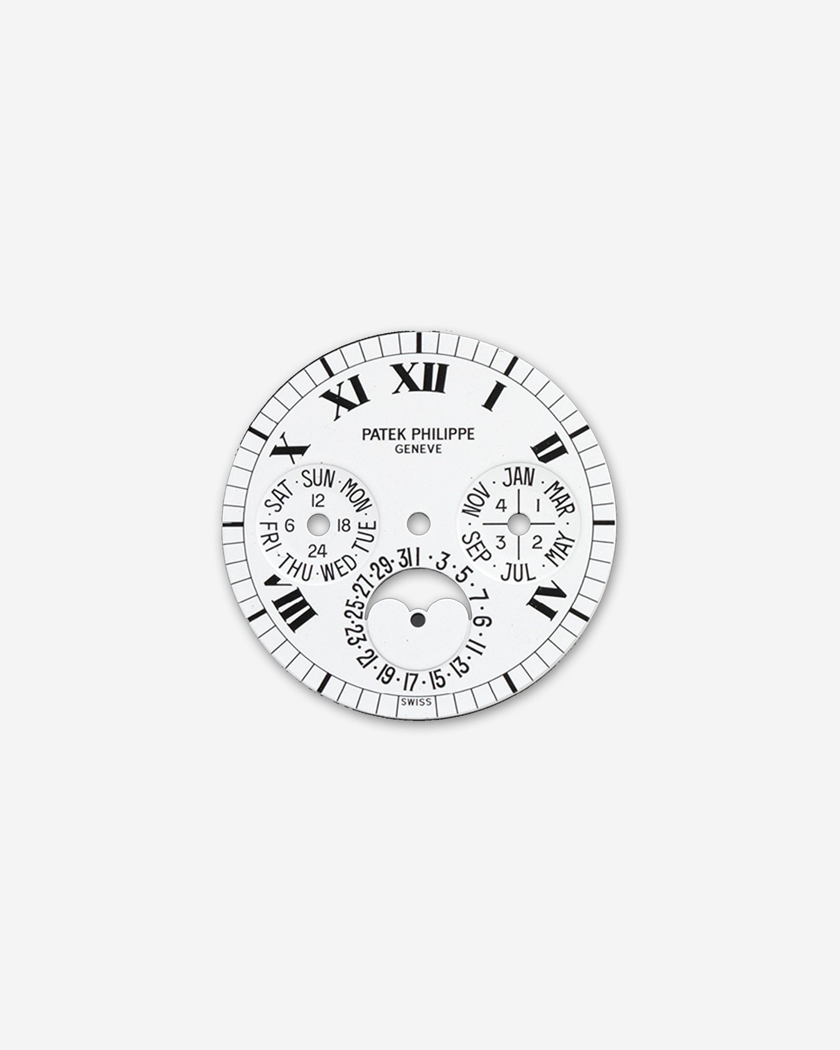 Roman numeral dial for a Patek Philippe 3940