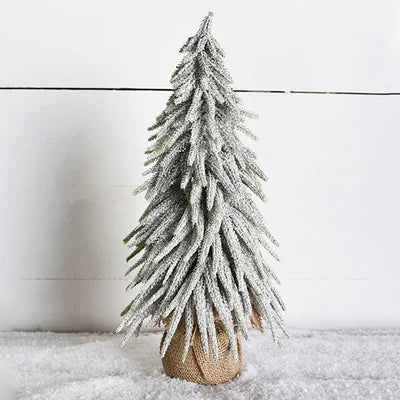 Frosted Tree in Burlap