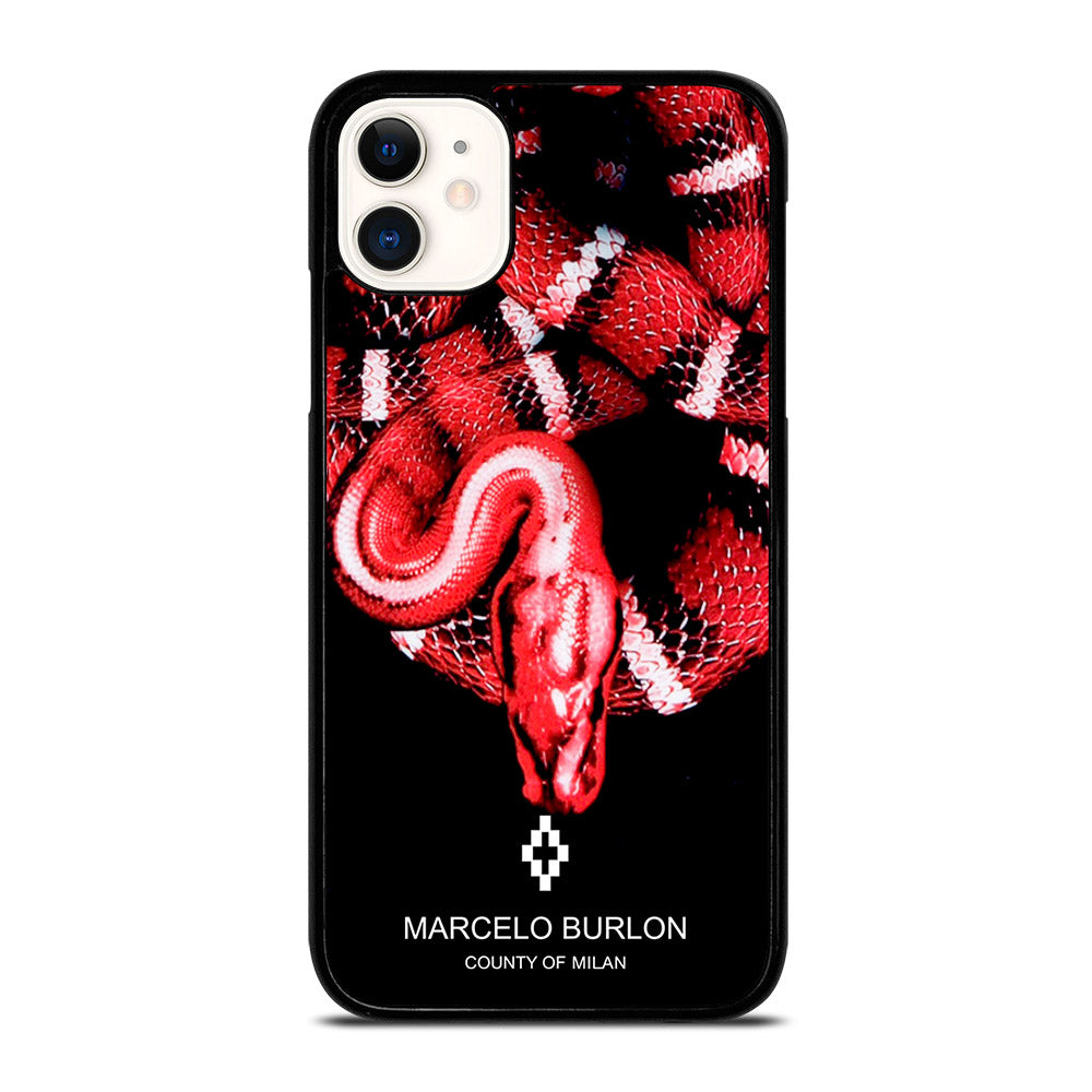 Monarch Voorstad Thriller MARCELO BURLON SNAKE RED iPhone 11 Case Cover – casecentro