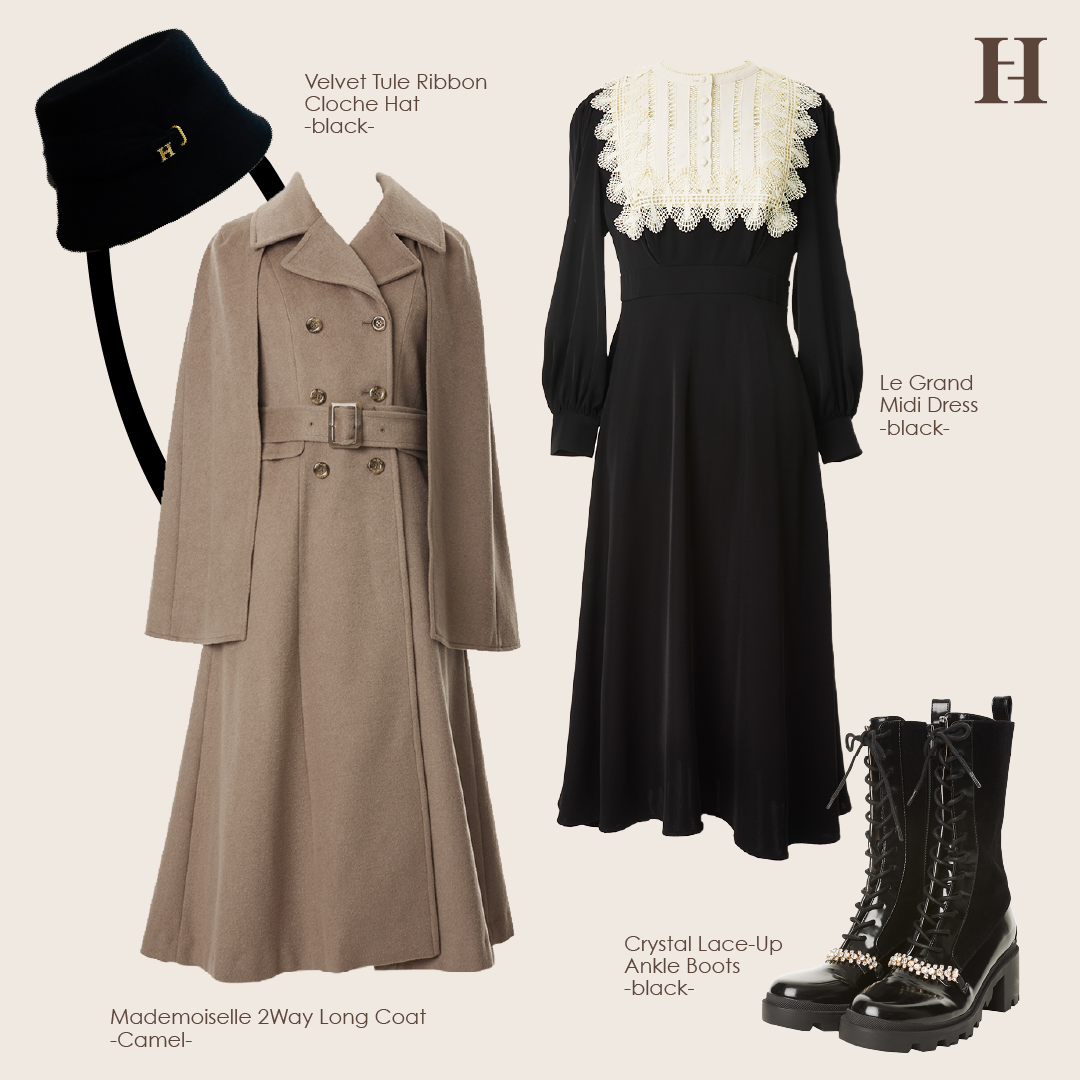 Herlipto【新品】Le Grand Midi Dress-