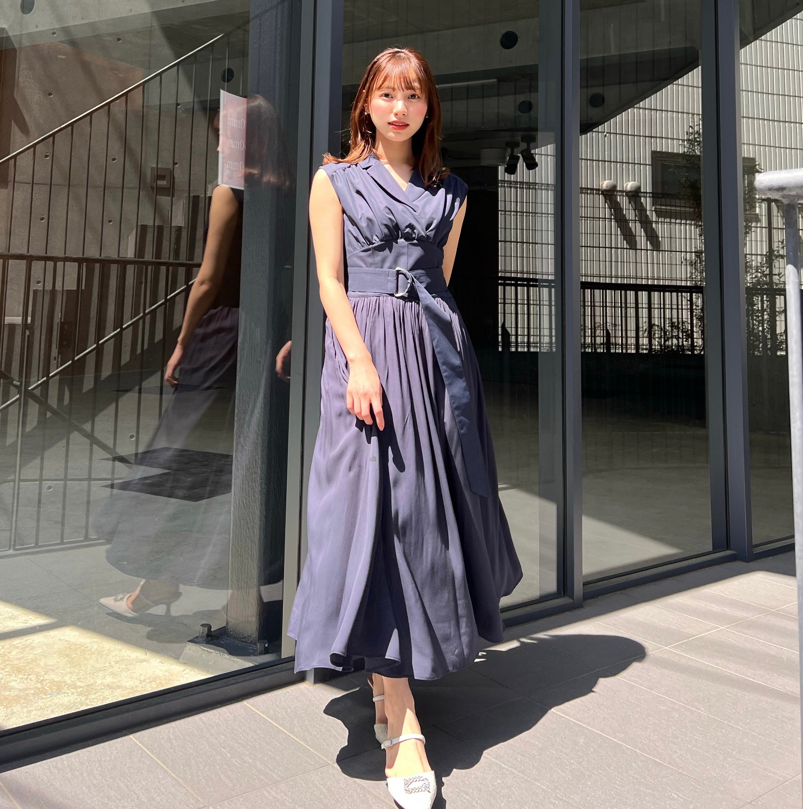 ハーリップトゥClassic Oxford Belted Dress♡