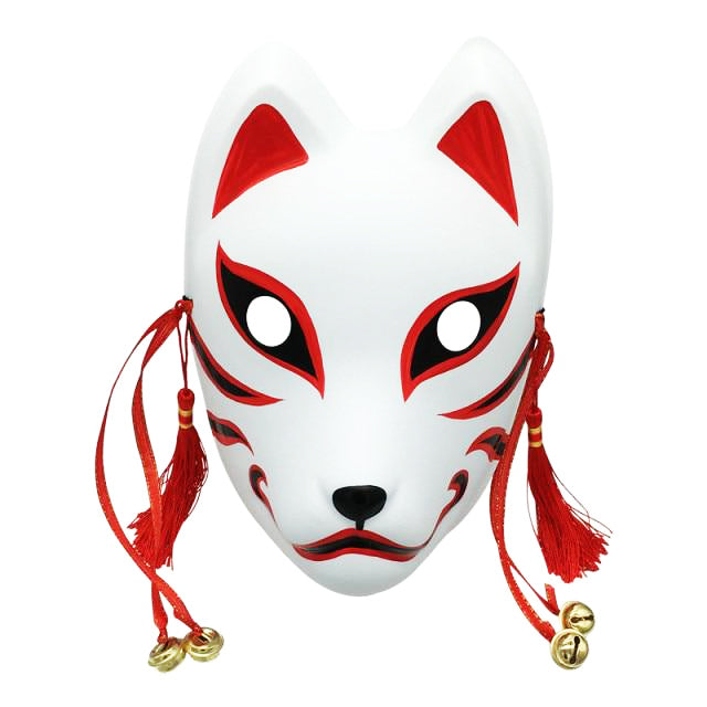 Japanese Kitsune Fox Mask – Oni Masks