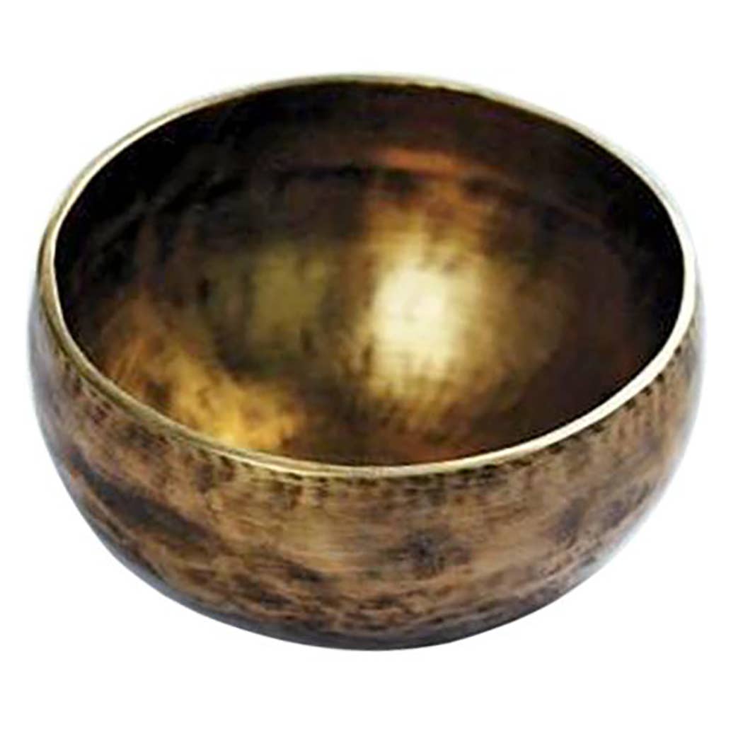 4" Hand Beaten Antique Finished Singing Bowl w/Mallet