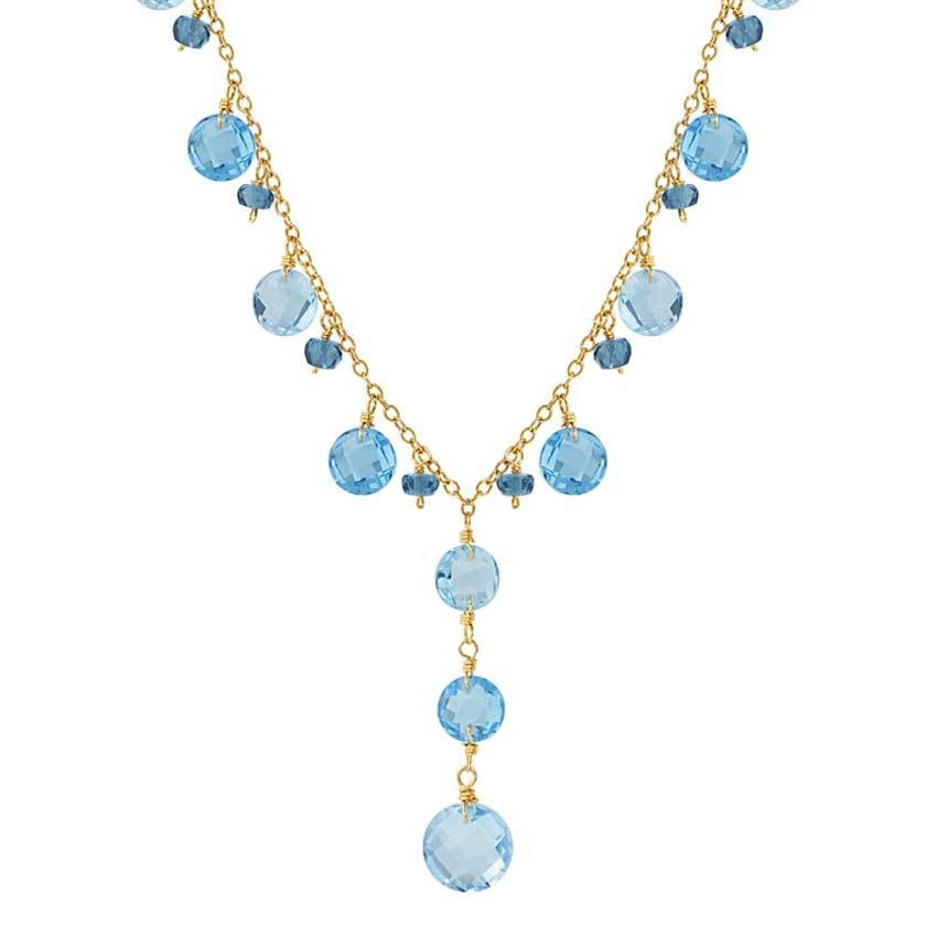 blue topaz y necklace