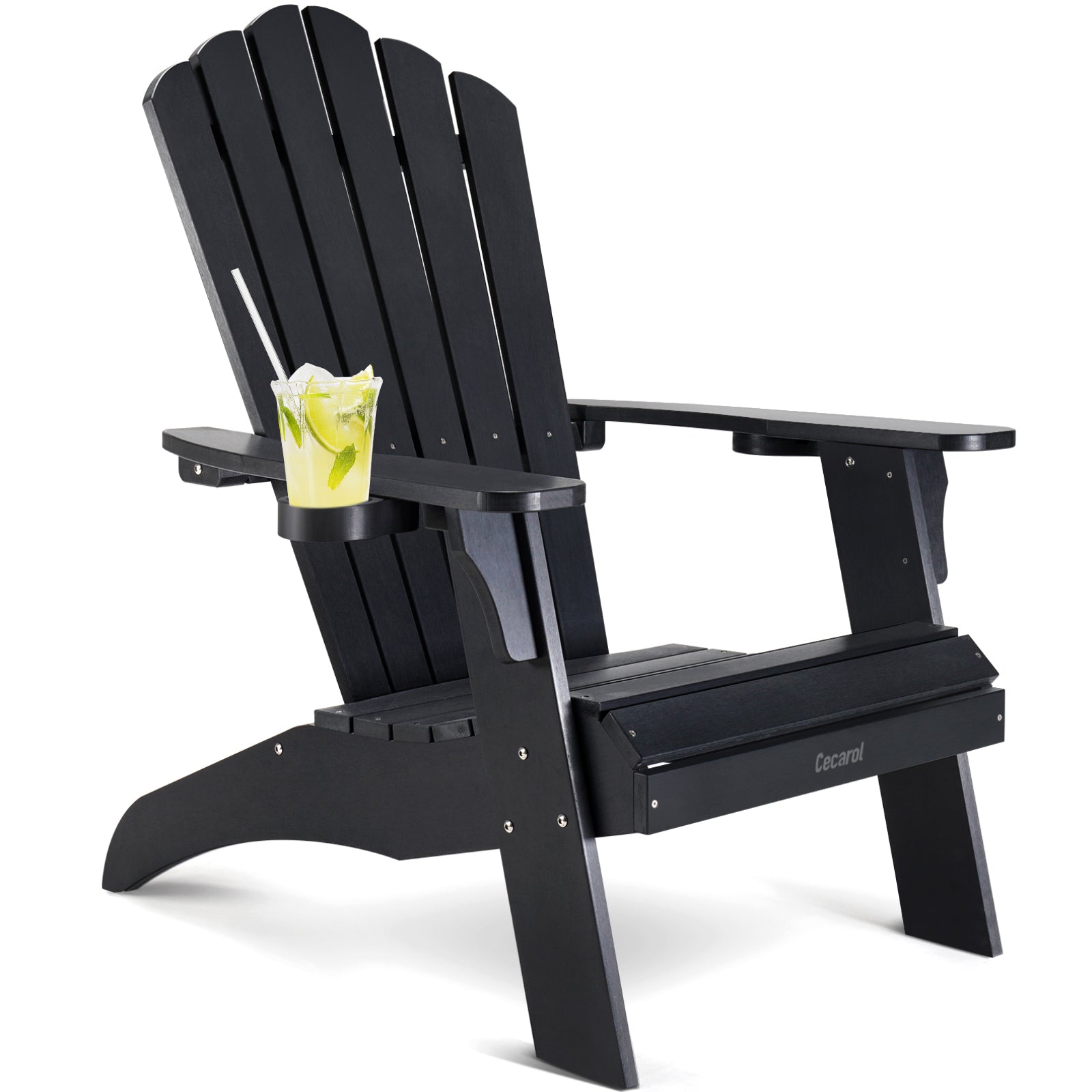 black outdoor adirondack chairs