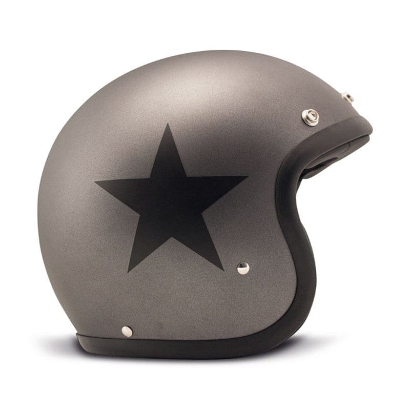 Casco Moto Jet DMD Vintage Star Grey –