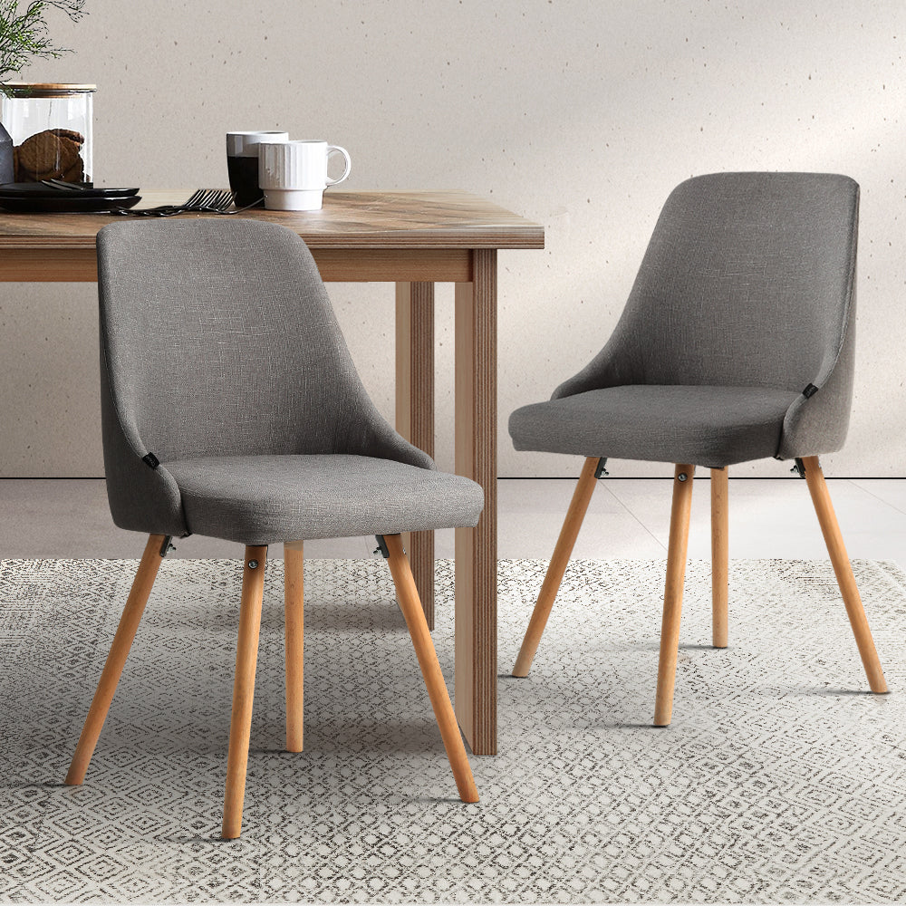 grey dining chairs fabric