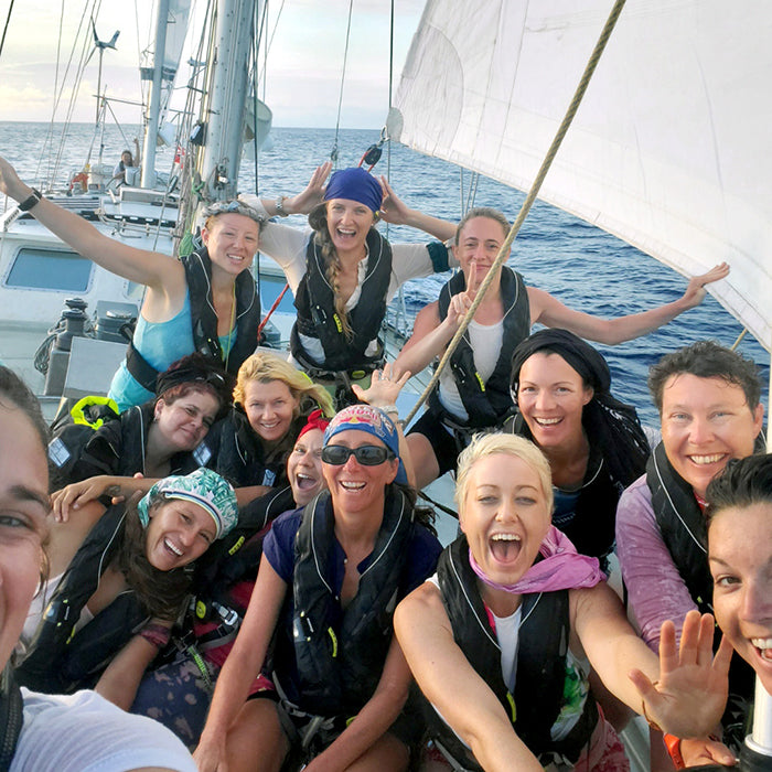 The all women crew of the eXXpedition