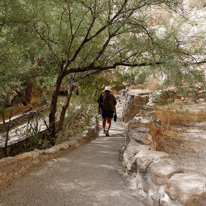 Exploring areas and trails around Arcosanti