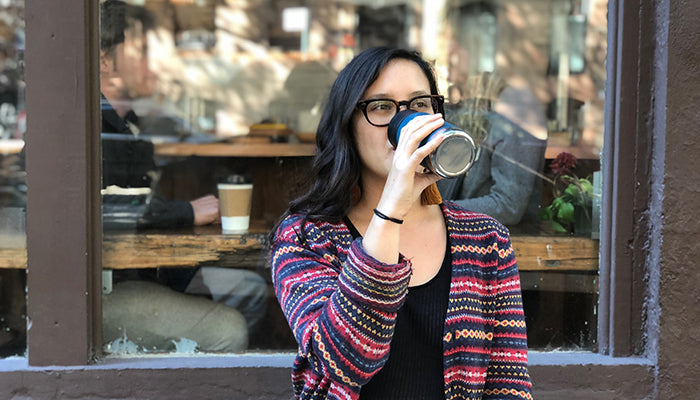 Faye Lessler with her Klean Kanteen