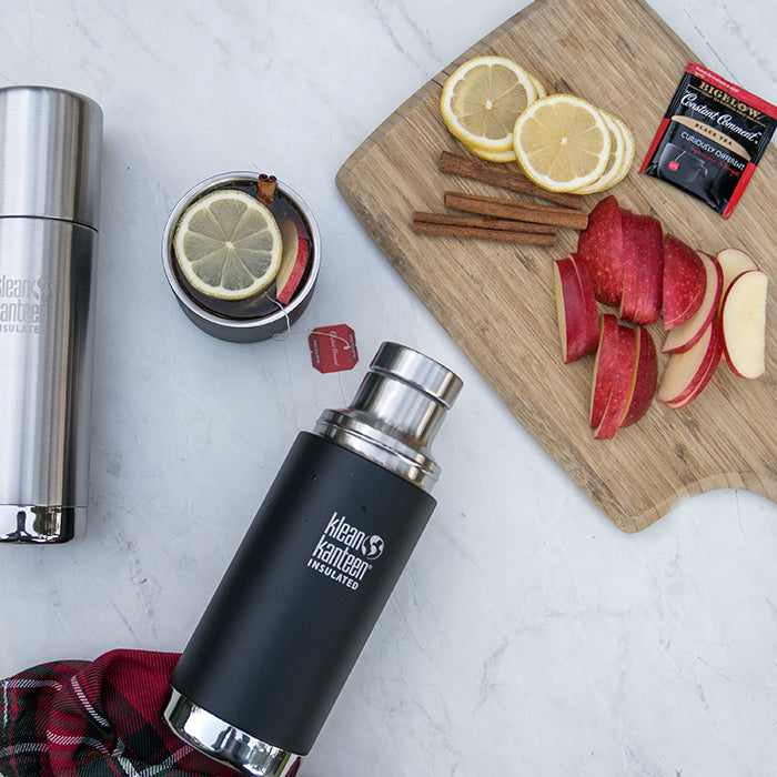 Holiday Hot Toddy Drink Recipe in Steel Thermos