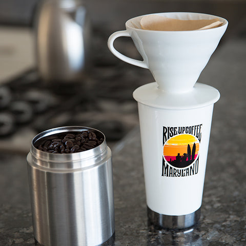 Custom Printed Tumbler Rise Up Coffee