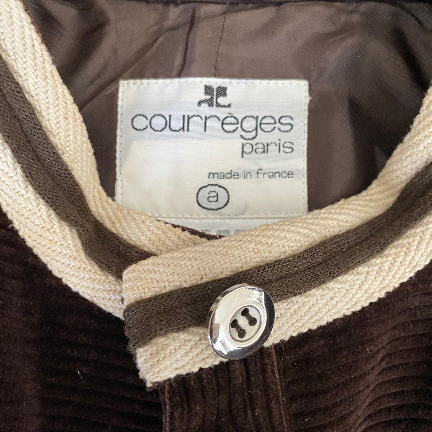 Courrèges corduroy jacket - S - 1970s