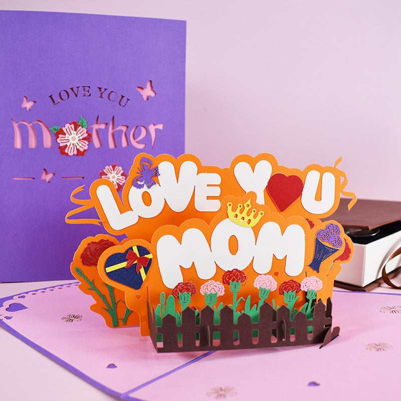 Mother S Day Card Love You Mom 3d Pop Up Card 4funt
