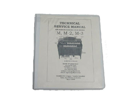 Hammond M Series Service Manual