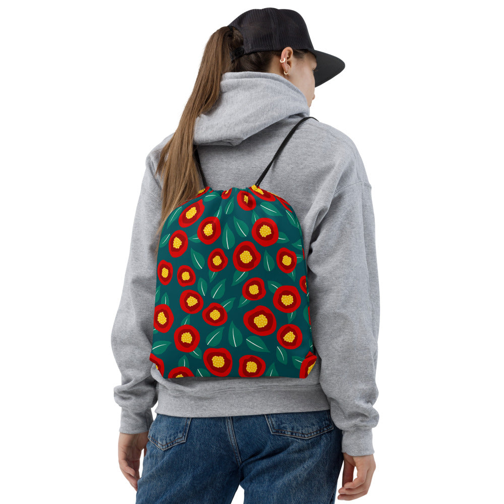 Summer Poppies - Drawstring bag