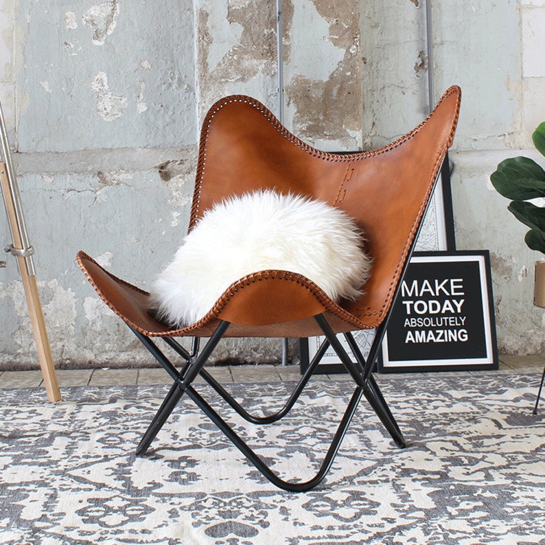 leather butterfly chair cover