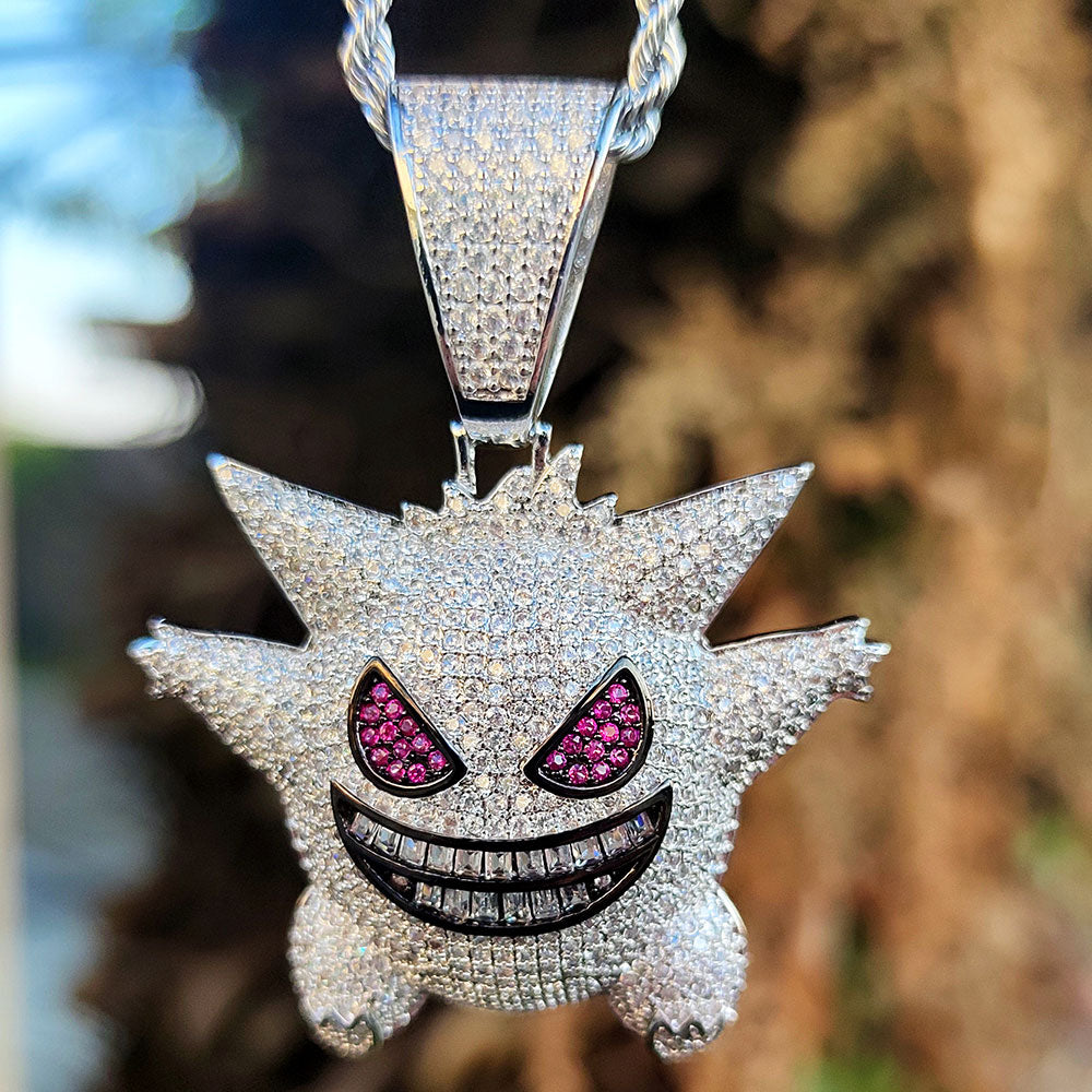 diamond gengar pendant