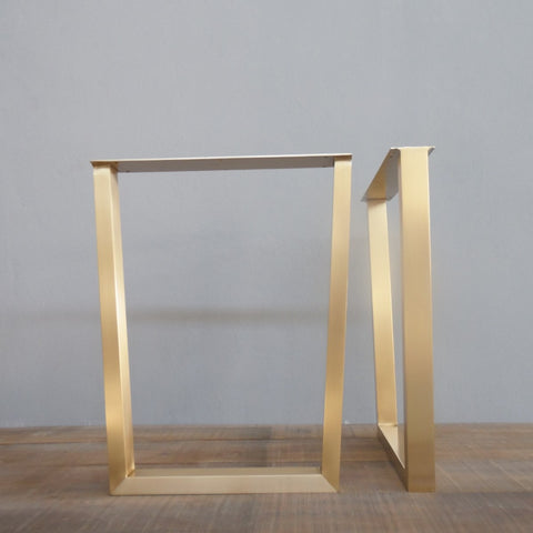 brushed brass table legs