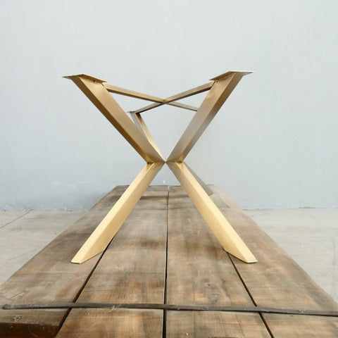 modern brass table base