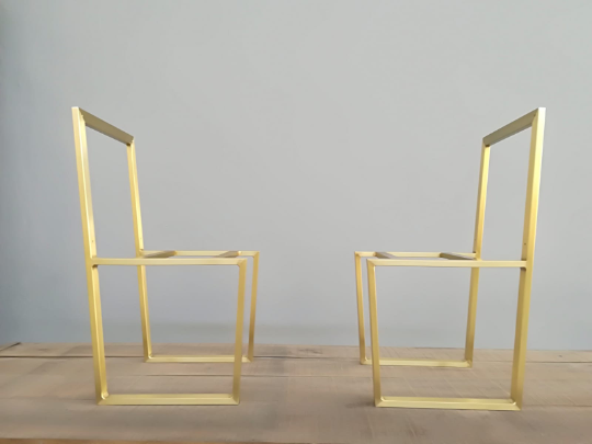 brass chair