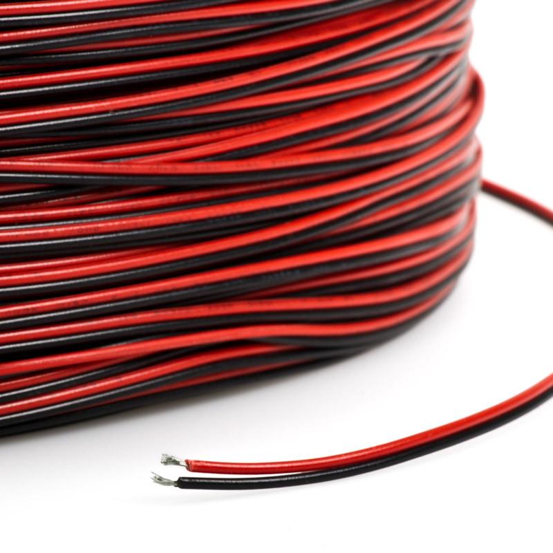 Power Wire Red Black 24 Awg Two 2 Conductor Wire