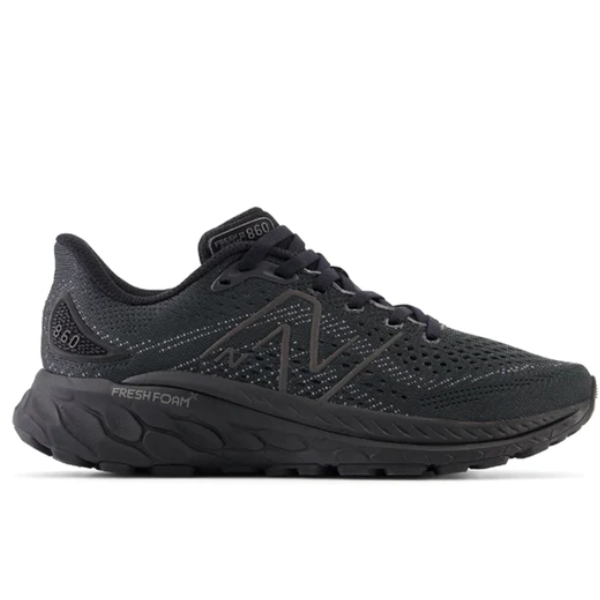 viva Fielmente Abundantemente New Balance Women's Fresh Foam x 860v13 ancho negro/fantasma