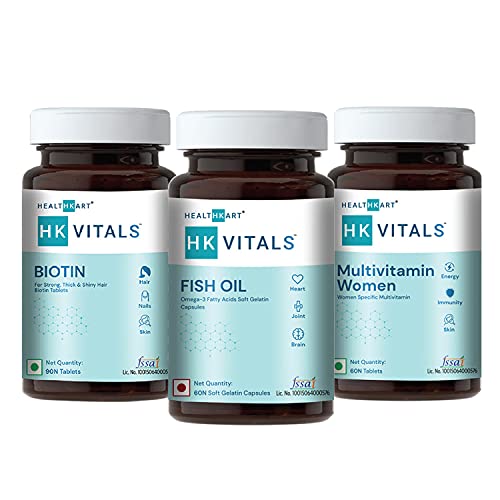 HealthKart HK Vitals Biotin 10000 mcg, for Hair Growth and Glowing Ski –  NavaFresh - New Zealand