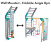 Wall-mounted foldable Jungle Gym