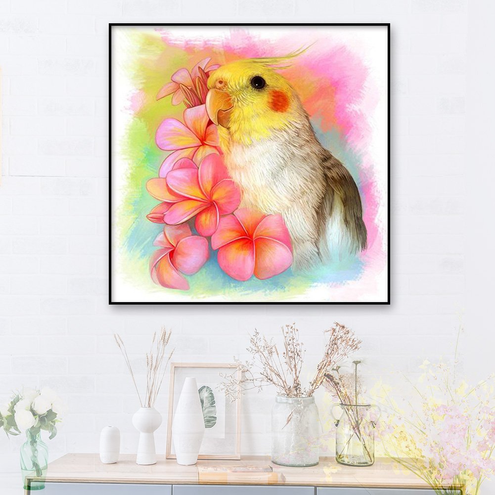 Diamond Painting - Full Round - Flower Bird