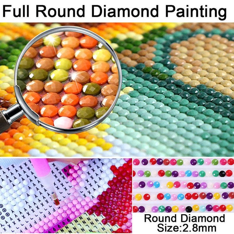 Truck Full Round Square Diamond Painting Kits 50 x 70cm