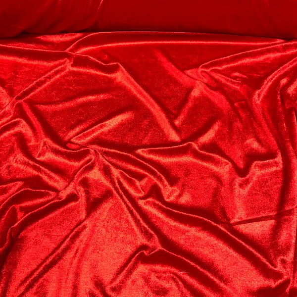 Lush Velvet Table in Red