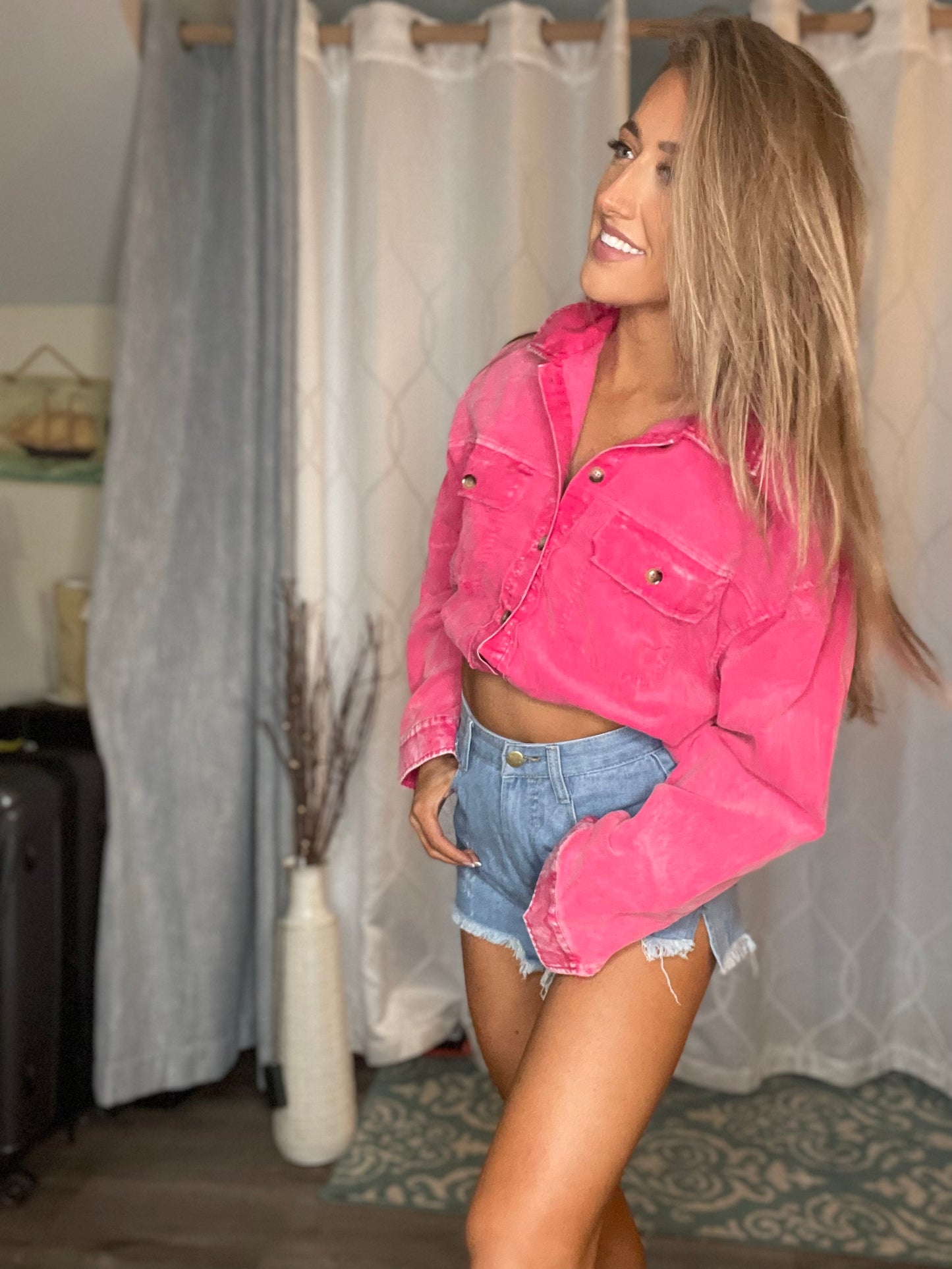 Demin Pink Jaket