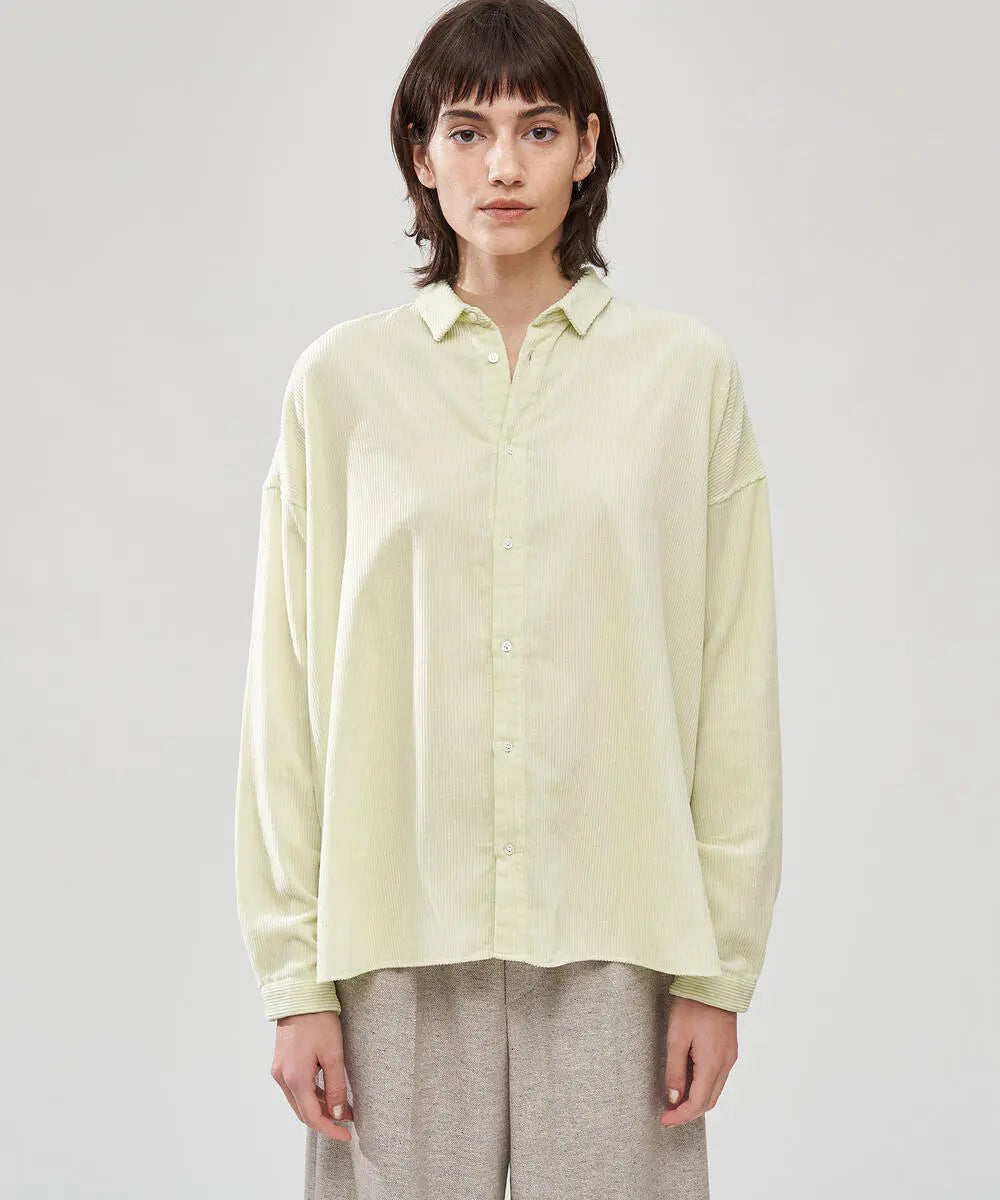 (3色) GALERIE VIE - 羊絨燈芯絨襯衫