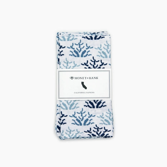 50% OFF SALE - Set of 4 Coral Reef Napkins