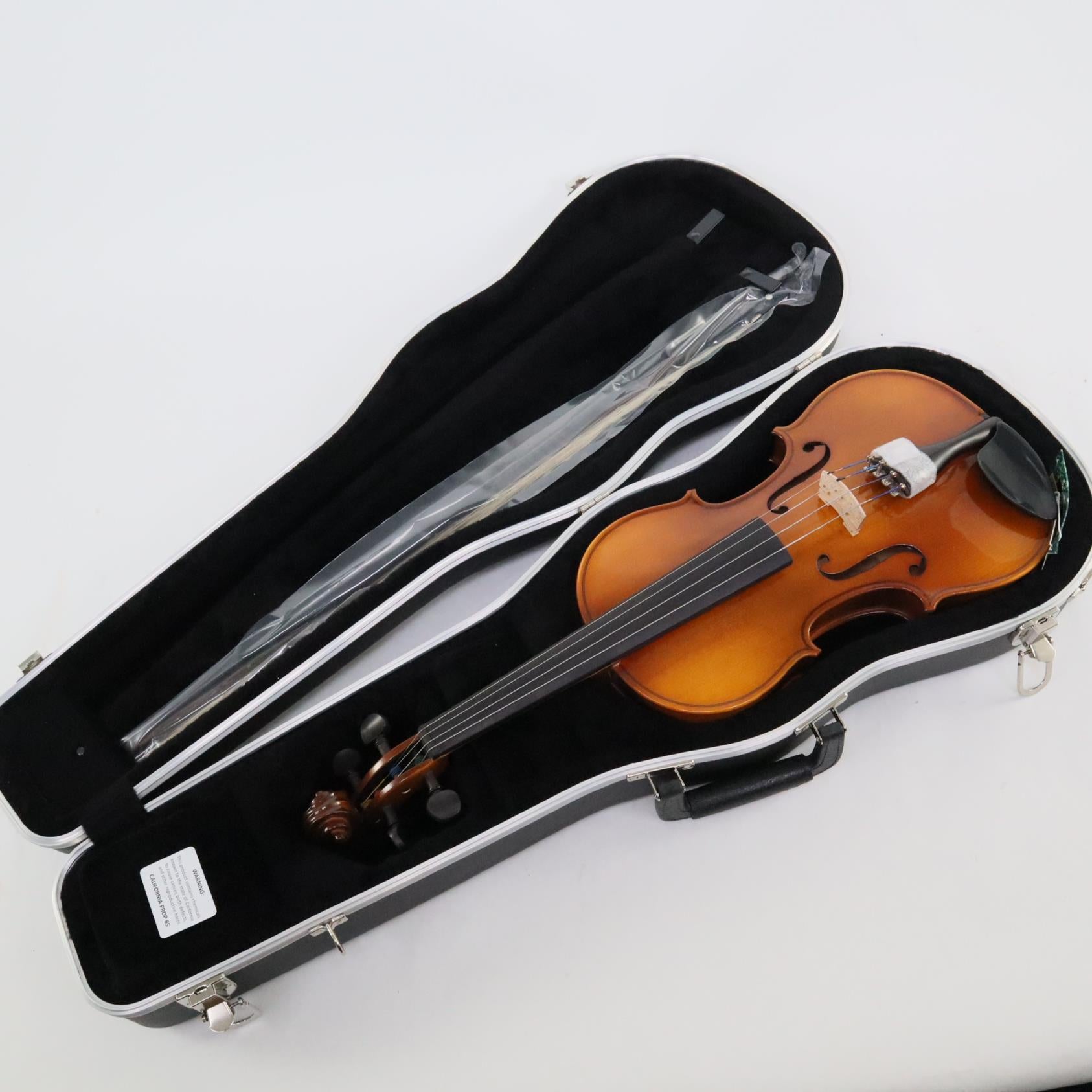Glaesel Model 4/4 Size intermediate Violin Outfit with Case a – The Mighty Quinn Brass and Winds