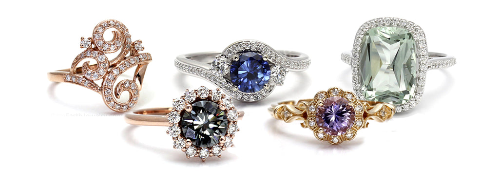 Custom Engagement Rings by Rare Earth Jewelry