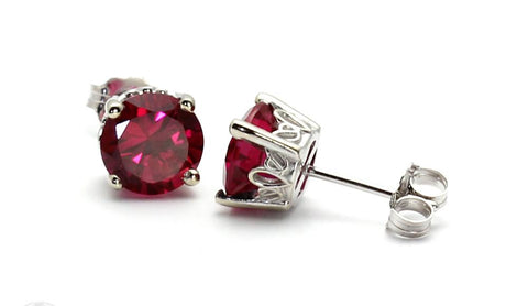 Ruby Stud Earrings by Rare Earth Jewelry
