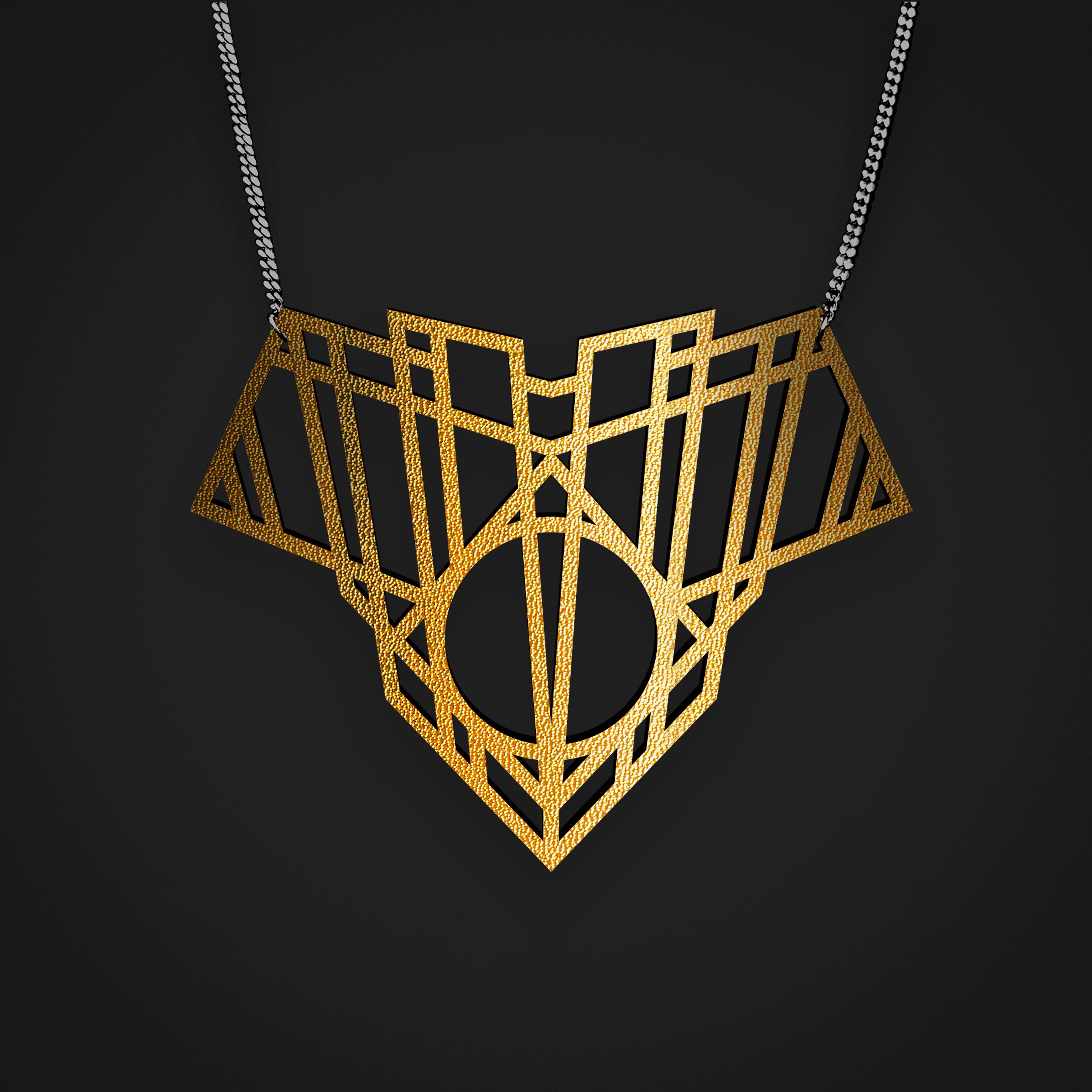 Art Deco Maya Art Necklace