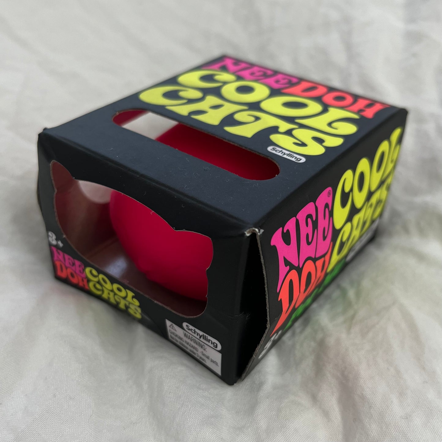 Neon Pink Nee Doh Cool Cat