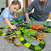 Racing Dinosaur Train Set™ | Fantasierijke Treinbaan Set voor ongekend speelplezier | Incl. Extra GRATIS Dino + treinauto t.w.v. €19.95