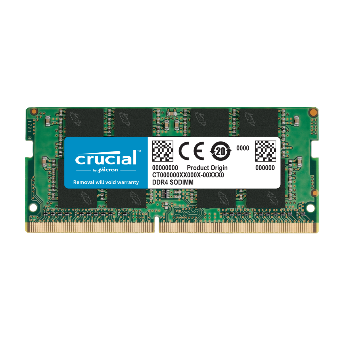 Crucial 16GB DDR4-3200MHz SODIMM Memory for Laptops (1x16GB) | Qkly.pk