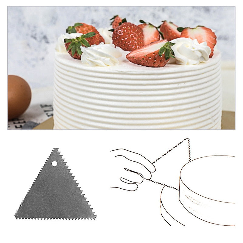 IVYSHION Cake Side Icing Scraper Icing Smoother