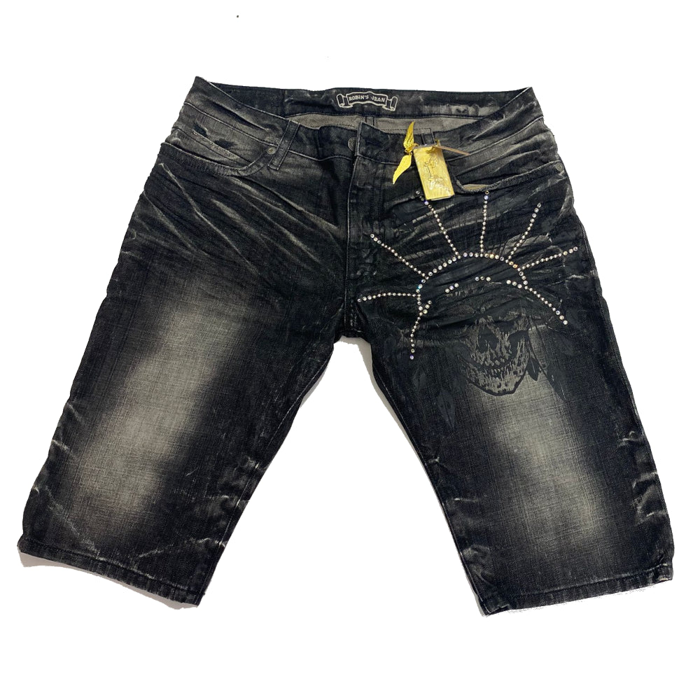 Robin's Jeans Skull Swarovski Black 5ddrk – Emergency Clothing Store
