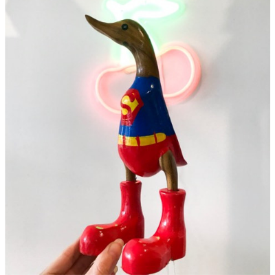 Superman Wooden Duck