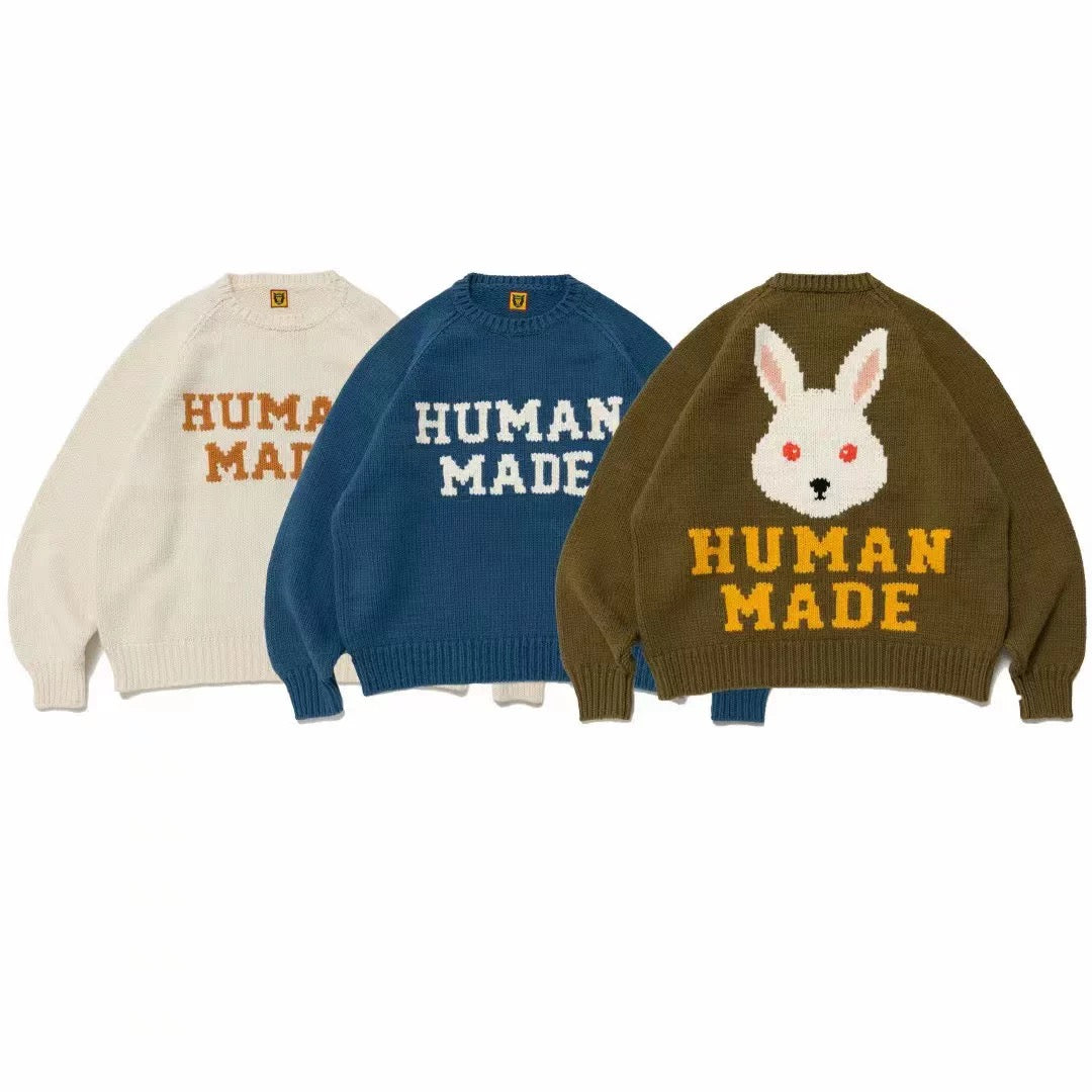 Human Made RABBIT RAGLAN KNIT SWEATER-