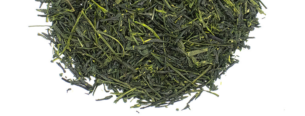 Gyokuro green tea leaves